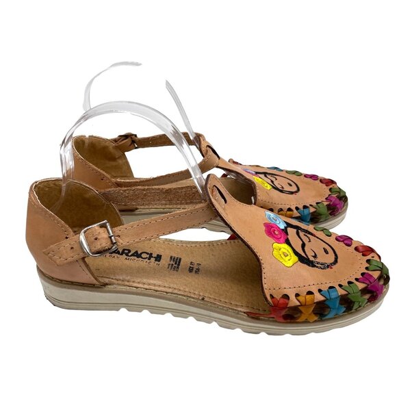 Kwarachi Frida Kahlo Leather Sandals, 10 - Picture 2 of 10